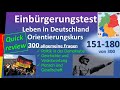 Einbürgerungstest Quick review 151-180 von 300