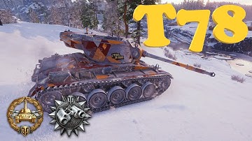 World of Tanks T78 gameplay | 5k combined damage