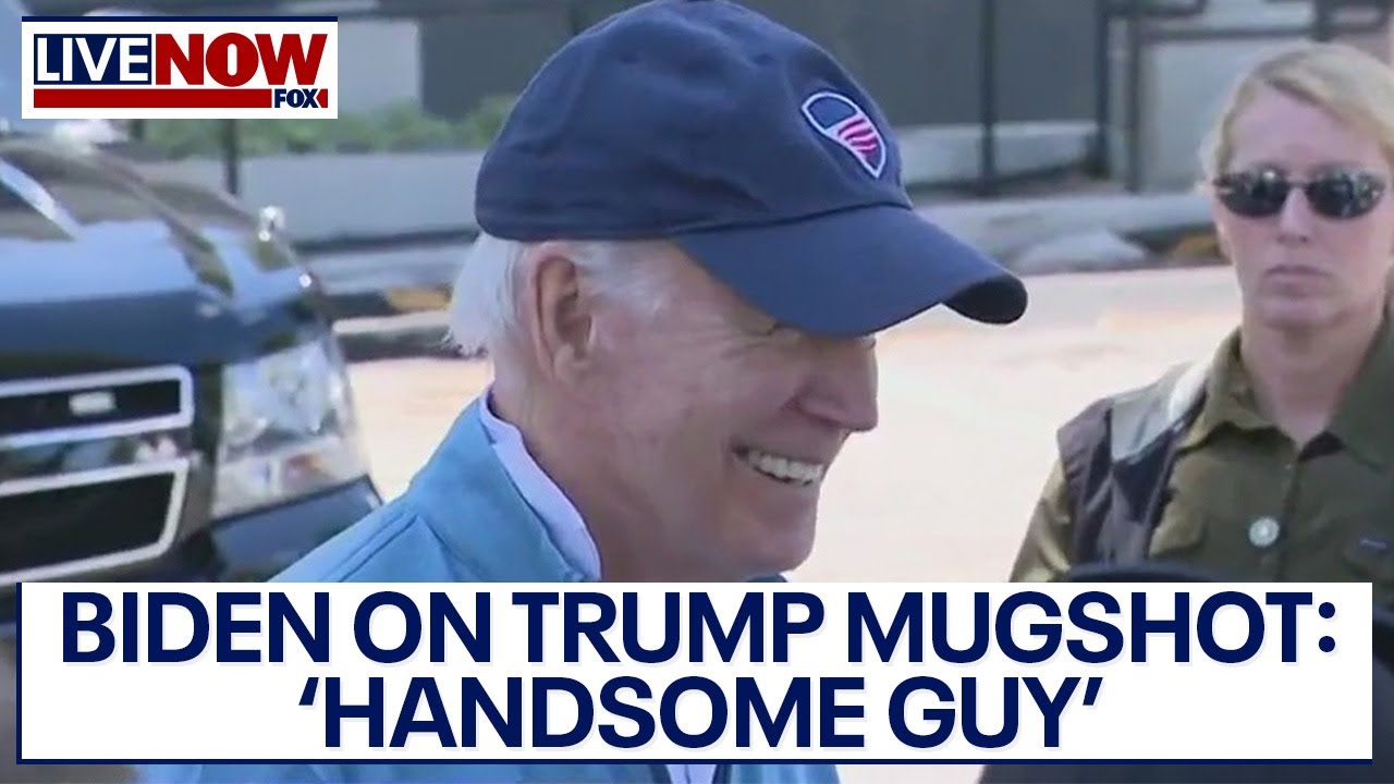 Biden on Trump mugshot: 'Handsome guy' | LiveNOW from FOX