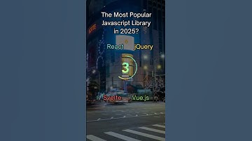 Most Popular JavaScript Library in 2025 • Most Popular in IT #coding #software