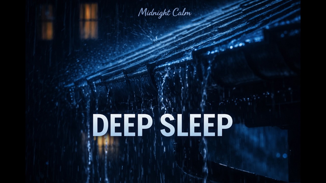 Night Rain Sounds for Deep Sleep 🌙 | Calming Rain Ambience