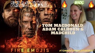 REACTION! Tom MacDonald, Adam Calhoun & MadChild, Fire Emojis 🔥 OFFICIAL VIDEO #TomMacDonaldTuesday