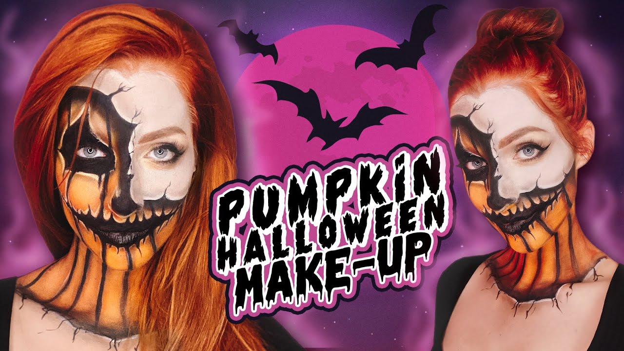 🎃 HALLOWEEN Pumpkin MakeUp! 🎃 - YouTube