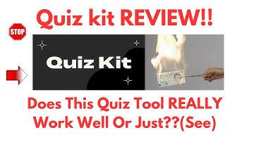 Quiz Kit Review-Does This REALLY Work Well Or Just Another CRAP?See(Do not Use Yet)