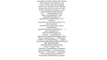 Logout user via Keycloak REST API doesn