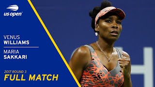 Venus Williams vs Maria Sakkari Full Match | 2017 US Open Round 3