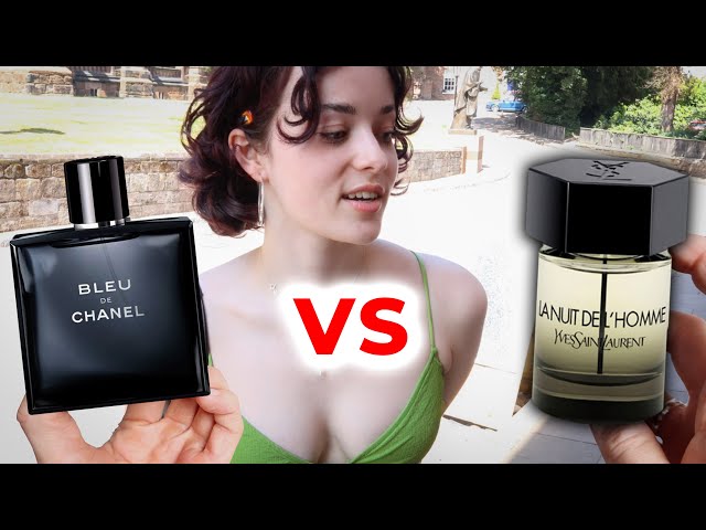 BLEU DE CHANEL vs YSL LA NUIT DE L'HOMME  womens' reactions 💋 Which  Fragrance is More Sexy 