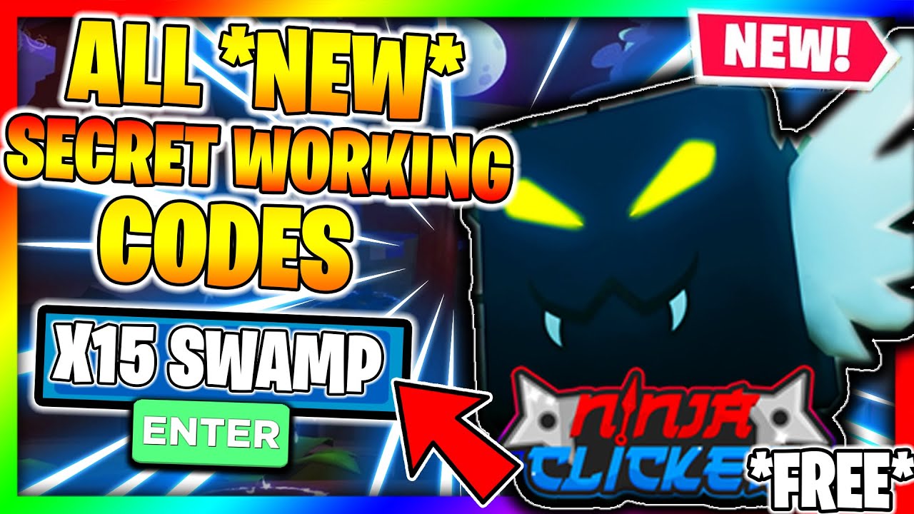 all-new-secret-working-codes-swamp-x15-roblox-ninja-clicker-simulator-youtube