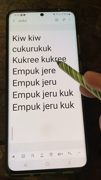 Lirik Kiw kiw Cukurukuk