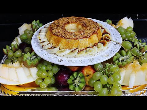 الديسير اللي قدمت في العراضة من اروع مايكون مع طريقة جميلة لتقديم الفواكه