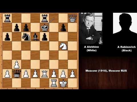 Alexander Alekhine vs Abram Rabinovich - Moscow (1918)