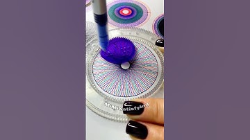 Colourful Spirograph #spirograph #satisfying #drawing #asmr #pattern #art #viral #fyp #shorts