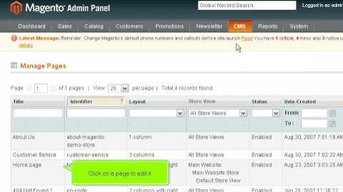 How to use the CMS in Magento Commerce