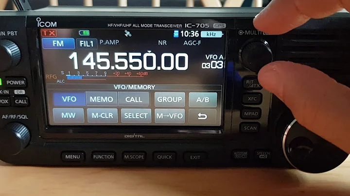 Icom ic705 add a memory channel