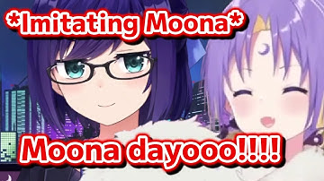 A-chan Imitates Moona in front of her [Hololive Eng Sub]