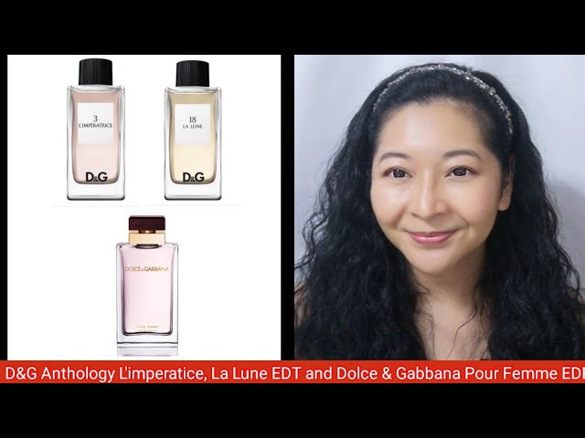 D&G Anthology L'imperatice, La Lune EDT and Dolce and Gabbana Pour Femme  EDP Review - YouTube