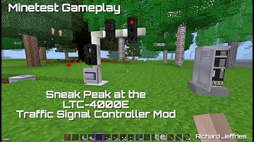 Minetest Gameplay - Sneak Peak at the LTC-4000E Traffic Signal Controller Mod