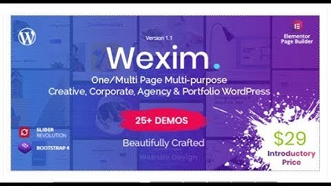 Wexim - Creative WordPress Theme | Themeforest Templates