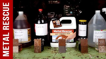 Removing Rust Using Vinegar, Apple Cider Vinegar, Molasses, Coke, and Metal Rescue Rust Remover