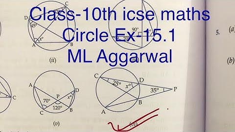 Class-10th #icse #maths #circle | Using the given information, find the value of x in each of the…