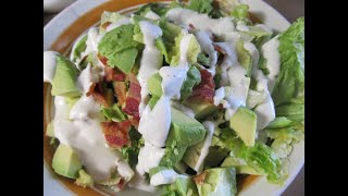 Romaine Lettuce Salad Recipe | 5-Minute Keto Salad with Ranch Dressing #shorts