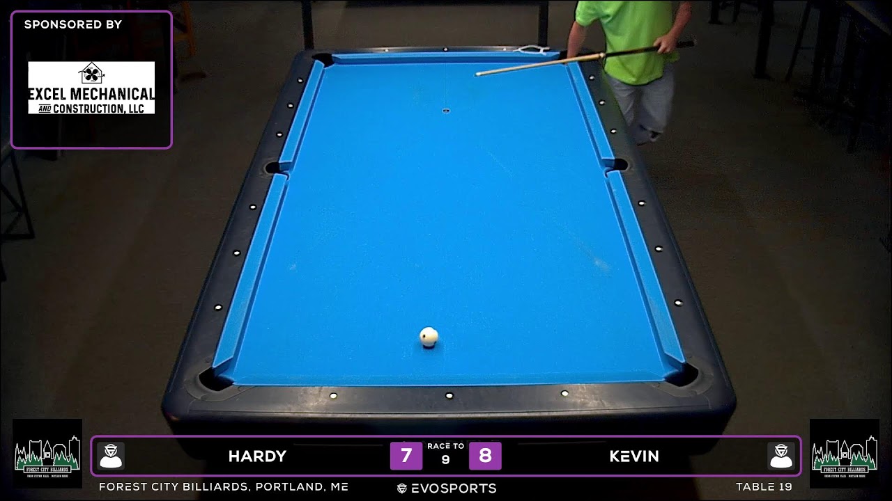 Image of video the HARDY vs KEVIN - FOREST CITY BILLIARDS - TABLE 19 | EvoSports 5