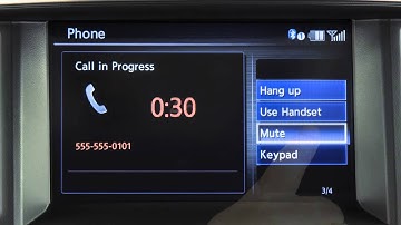 2014 Infiniti QX60 HEV - Receiving and Ending a Call (if so equipped)
