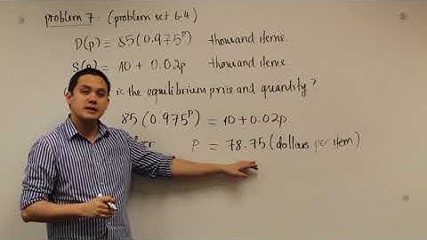 Equilibrium Price and Producer Surplus - Calculus Applications