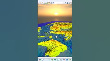 Water Surface Animation In Global Mapper.#mapping #topography #gis #geology #water #hydrology #qgis