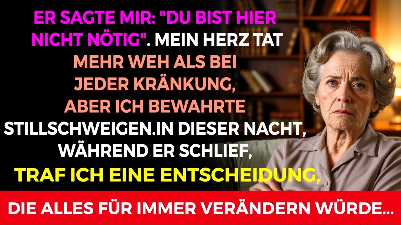 Du wirst hier nicht gebraucht“, sagte mein Sohn – ohne mich anzusehen. Also tat ich Folgendes.