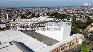 ABB’s collaborative robots boost productivity on Electrolux’s refrigerator production line