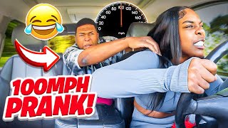 GOING 100MPH IN MY TRUCK PRANK ON TERON (HILARIOUS)