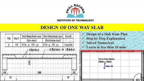 Design Of One Way Slab // Step by step Explanation with Solved Numerical