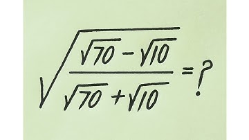 Turkiye l can you solve?? l Olympiad Math Radical Problem