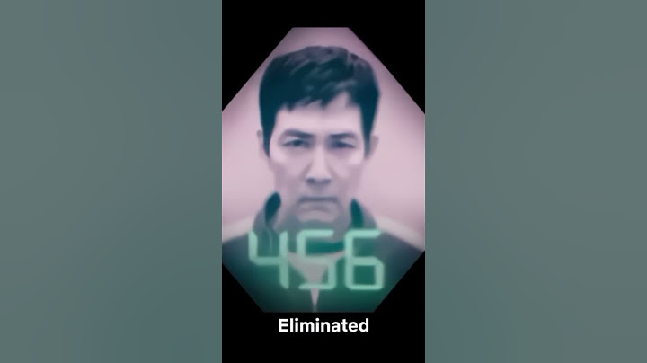 Squid game season three…? Player 456 is eliminated in season 3…
