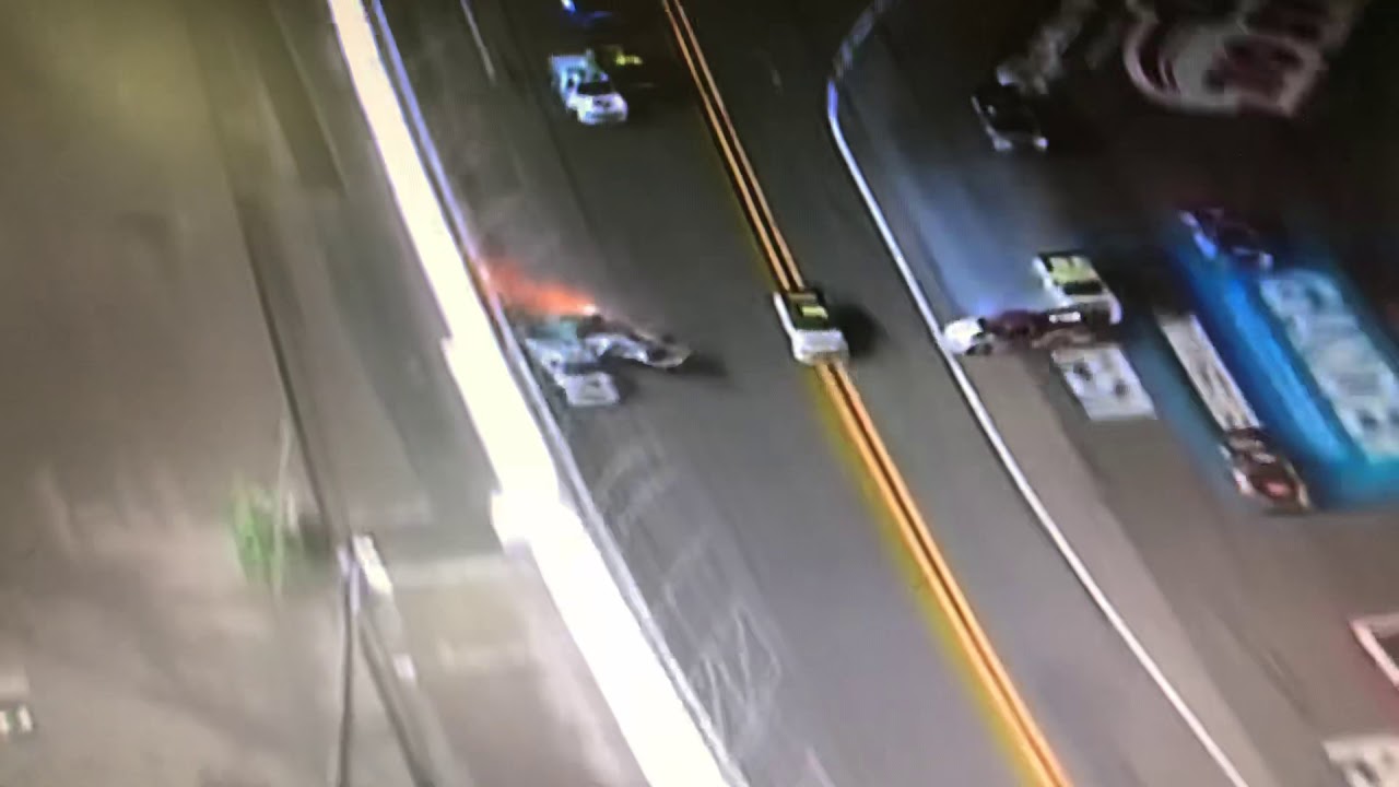 Ty Majeski big crash highlights 2020 Daytona gander RV trucks - YouTube