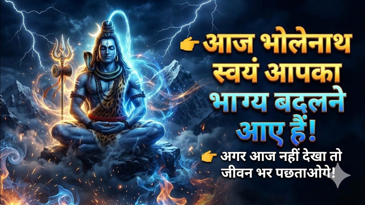 👉 आज भोलेनाथ ने आपके लिए ये विशेष संदेश भेजा है | अगर आज नहीं देखा तो बहुत देर हो जाएगी 😱 । 