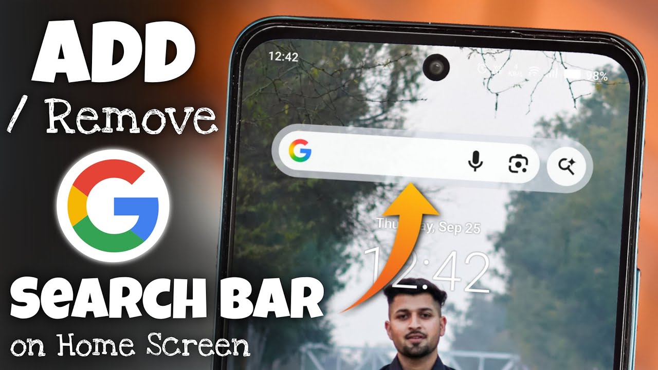 How to Add or Remove Google Search Bar on Android Home Screen - YouTube