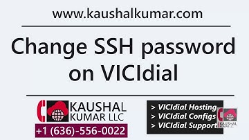 Change SSH password for Root user in VICIdial - Tutorial by Kaushal Kumar LLC