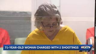 71-year-old woman accused of shooting 2 men at separate gas stations in Louisville