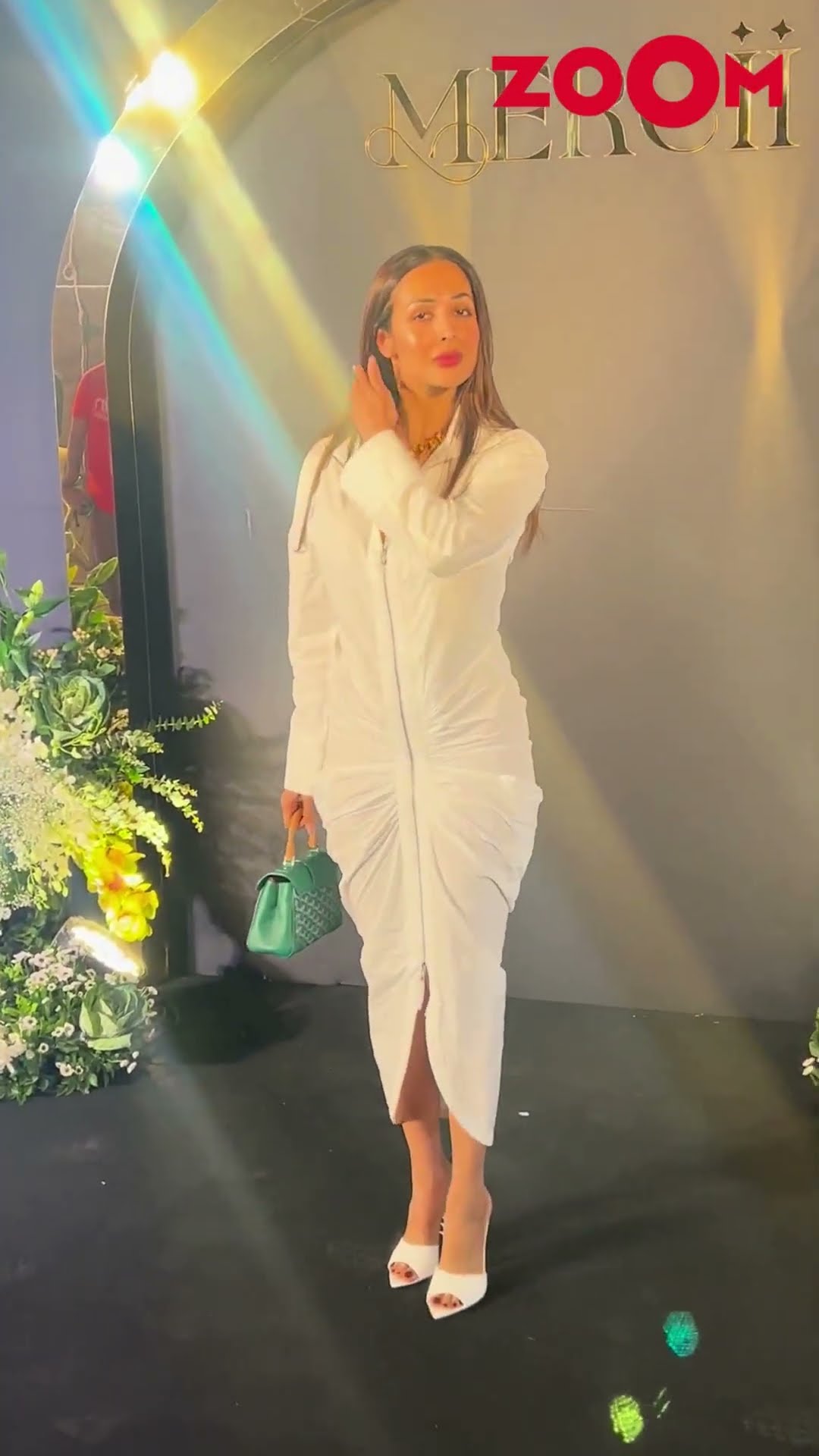 Malaika Arora FLAUNTS a stunning white dress at Nirvaan Khan's birthday bash #malaikaarora #shorts