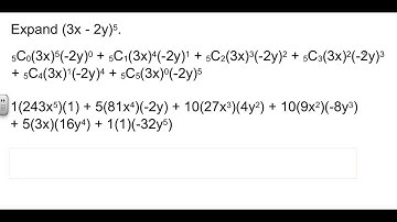 Algebra 2 10-6 Binomial Theorem