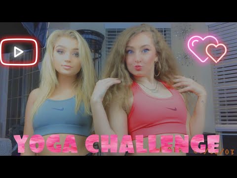 TRYING TO DO THE YOGA CHALLENGE WITH MY FRIEND