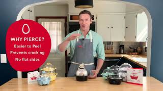 Electric cooker for eggs/ Olla eléctrica para huevos