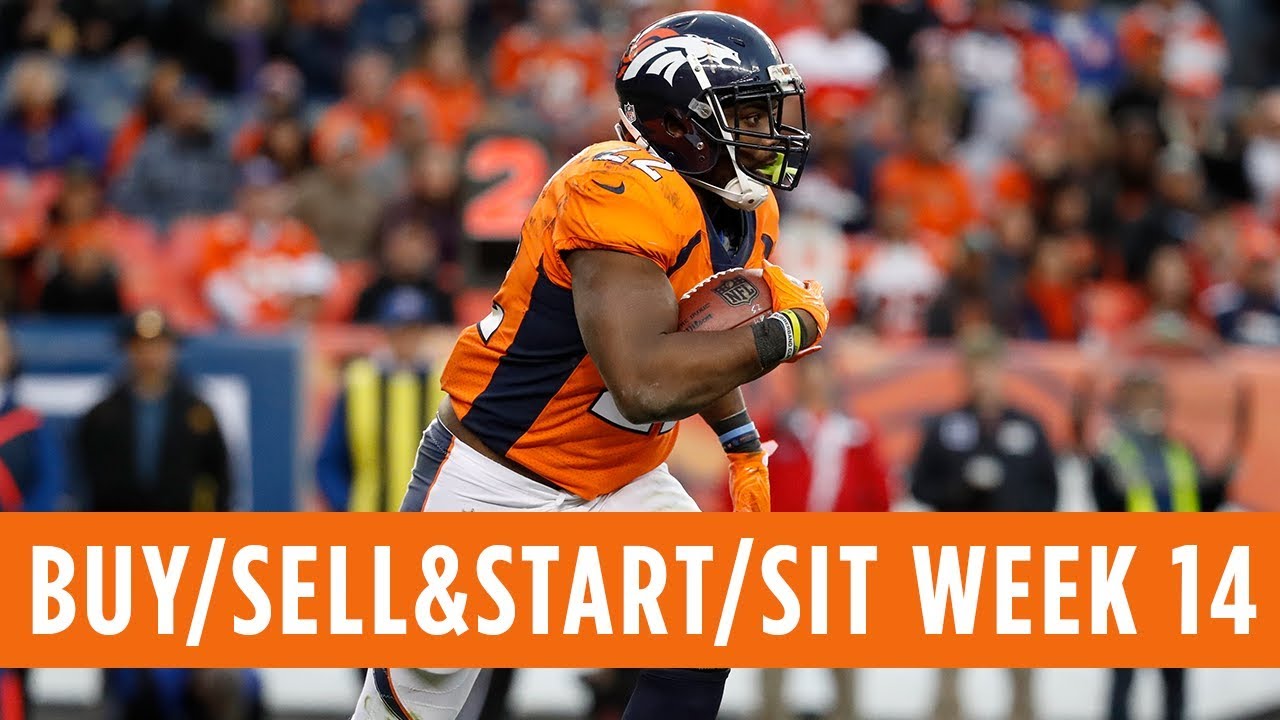 Fantasy Football Week 14 Start 'Em, Sit 'Em