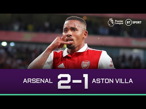 Arsenal v aston villa (2-1) | premier league highlights