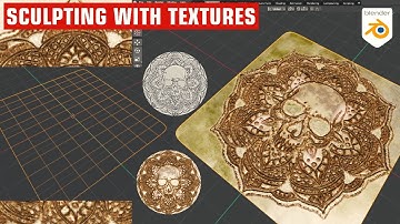 Sculpting with Textures in Blender 2.93 Beta | Speed Modeling
