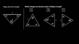 Identifying identical triangle copies