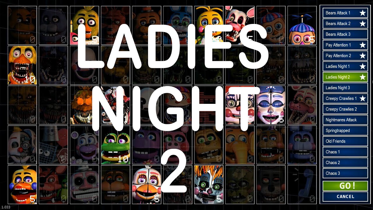 La noche de chicas continua - FNAF Ultimate Custom Night Ladies Night 2 ...