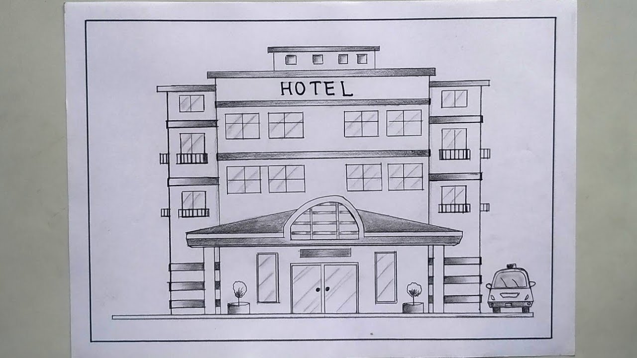 Hotel Sketch Stock Illustration by ©radub85 #23251354